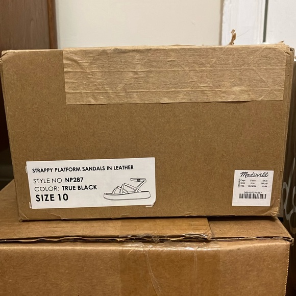 NIB Madewell Sabina strappy platform sandals size 10 - Picture 6 of 6